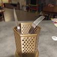 IMG_20171218_080237.jpg Free STL file Cutlery pot・Model to download and 3D print