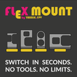 MOUNT YANNIK FPY 1G acl o@ SWITCH IN SECONDS. NO TOOLS. NO LIMITS. FLEXMOUNT [BRACKETS] by YANNIK.FPV