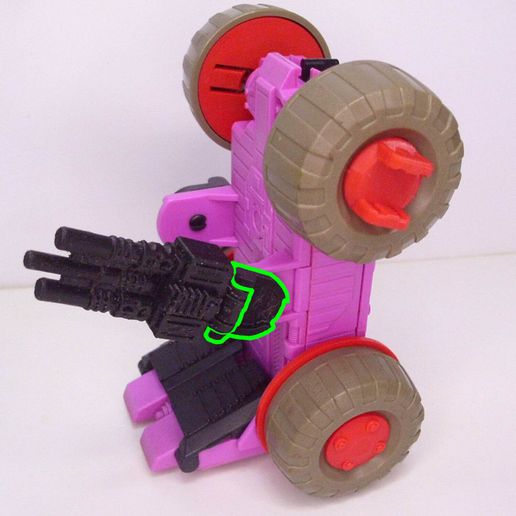 Weapon Mount for Rumbler & Slicer Action Master Exo-Suits