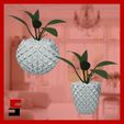 1.jpg Fichier STL Jardinières abstraites Pot de fleurs triangulaire・Objet pour impression 3D à télécharger