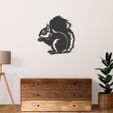 1.jpg squirrel DXF FOR LASER CUT, AND 3D PRINT STL FILES