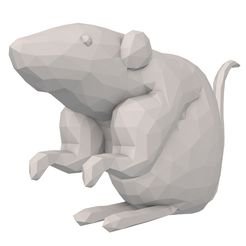render-3.jpg Archivo 3D Ratón Low Poly・Idea de impresión 3D para descargar