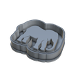zilonis__Cutter.stl__2_-removebg-preview.png Elephant cookie cutter pastry dough biscuit sugar food