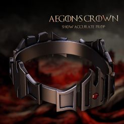 Aegons-Crown-Showcase-01.jpg Aegon's Iron Crown - Show Accurate: House of the Dragon - Game of thrones