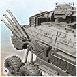 7.jpg Six-wheeled vehicle with weapons, spikes and bulletproof windows (2) - Future Sci-Fi SF Post apocalyptic Tabletop Scifi