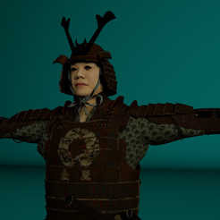 ThePrint3DBoy_Samurai0001.png Archivo 3D gratuito Samurai Rigged・Design para impresora 3D para descargar