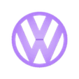 VW_Emblem 125 mm part1.stl Vw front badge GTI 125mm