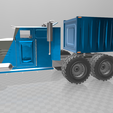 12.png Free STL file American truck with trailer・3D printer design to download