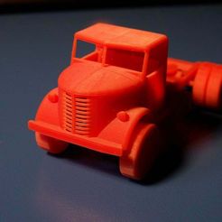 PICT6226_2.jpg Free STL file HO scale Diamond T semi truck・3D printing design to download