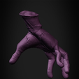 Hand_Wednesday_High3.png Wednesday Addams Family Hand for Cosplay 3D print model