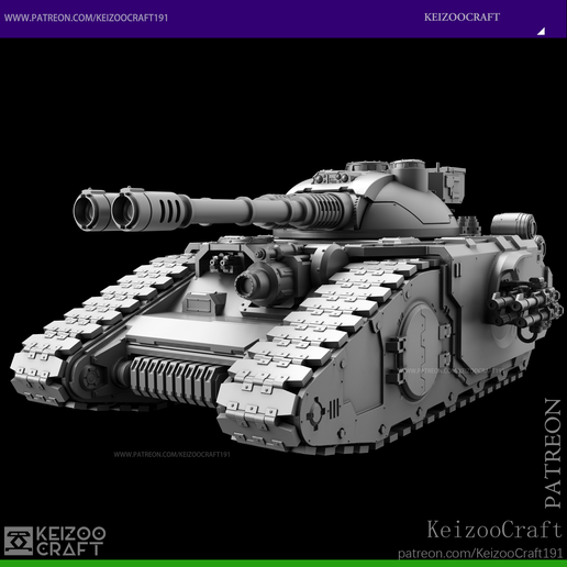 🪖 FELLBLADE SUPER-HEAVY BATTLE TANK・ 3D File for 3D