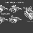 Gravity Cannon Variable armor configurations Rear detail Renault Pattern Support Weapons Compilation - presupported