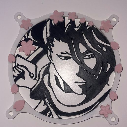 Kuchiki Byakuya Fan Grill 120mm 3D model
