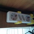 IMG_20141106_083649.jpg customizable Socket Outlet Mount / Anpassbare Steckdosenleistenhalter