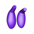 OREJAS CORTAS (para aretes).stl CORAJE ARETES FANART