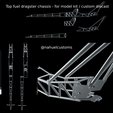 Top fuel dragster chassis - for model kit / custom RNA (| i erat @nahuelcustoms a Top fuel dragster chassis - for model kit / custom diecast