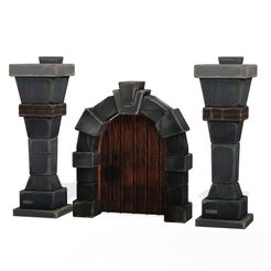 0.jpg Door Planks Pillars MEDIEVAL CASTLE STONE ROCK KINGDOM