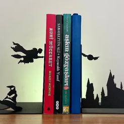 Captura2.png STL file Harry Potter Book Holder, Bookend・Model to download and 3D print