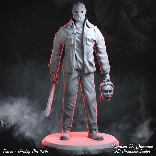 🗿 Jason Voorhees Friday The 13th 3D Printable Sculpt・ STL