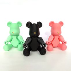 ae-VIof5Fp0.jpg STL file FLEXI BEARBRICK・3D printing model to download