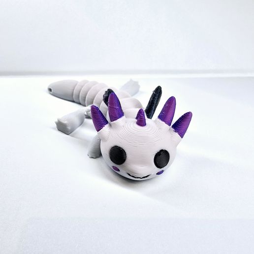 👶 Lil Flexi Baby Dragon Keychain・Free STL File for 3D printing・Cults