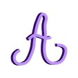 A_linotype_manuscrit_majuscule_alphabet.stl handwritten typography