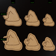 cookie_variations.png Chapeau de Père Noël - Découpeur de biscuits - Impression 3D STL pour les fêtes de fin d'année