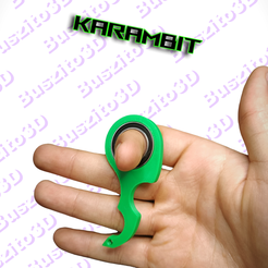 Karambit-zielony.png Karambit keychain spinner version PRO  tiktok keyrambit keyspinner