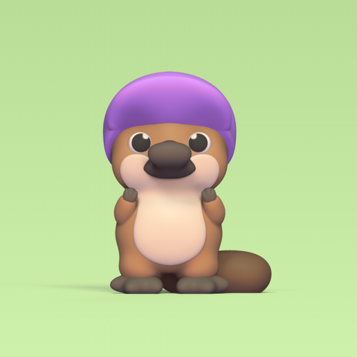 Standing Platypus 3D model