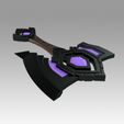 4.jpg World Of Warcraft Shadowlands Axe Bastion Cosplay weapon prop