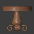 FancyTable-01.png Fancy Round Wooden Table ( 28mm )