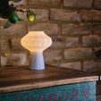 UFO Lamp 03.jpg STL file Murano Mushroom Inspired Table Lamp・3D printing template to download