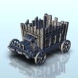 1.jpg Wooden cart on wheels with barrels 1 - Hobbit Dark Age Medieval terrain