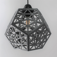 Silver-Front.png STL file Platonic Forest Lamp Shade・3D printer design to download