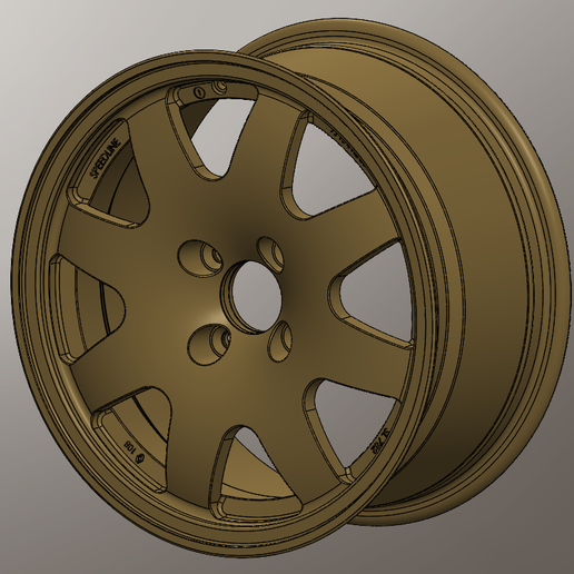 🚗 Speedline SL782 rim for Renault Clio Williams・Free STL File