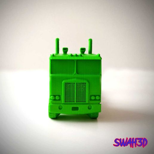 mini-truck.jpg Truck Kenworth k100 semi-trailer tractor (print in place)