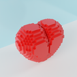 8bit3.png 8 bit heart 3D