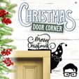 031a.jpg 🎅 Christmas door corners vol. 4 💸 Multipack of 10 models 💸 (santa, decoration, decorative, home, wall decoration, winter) - by AM-MEDIA