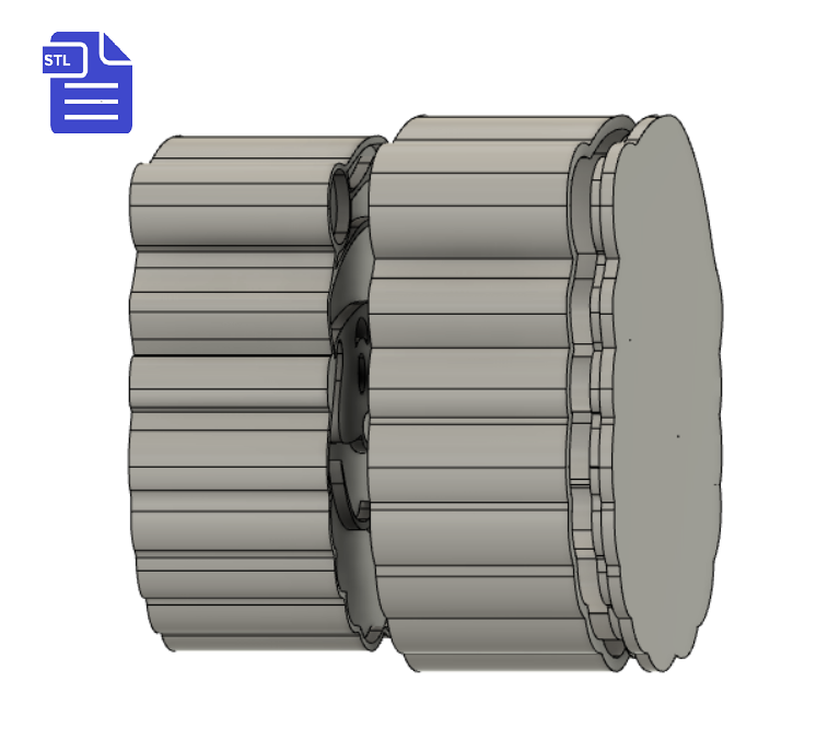 STL00636-7.png Archivo 3D Molde de bomba de baño 3pc Santa Claus・Plan para descargar y imprimir en 3D, CraftsAndGlitterShop