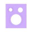 Ported_speaker_box_-_face.stl Boîtier de haut-parleur avec port