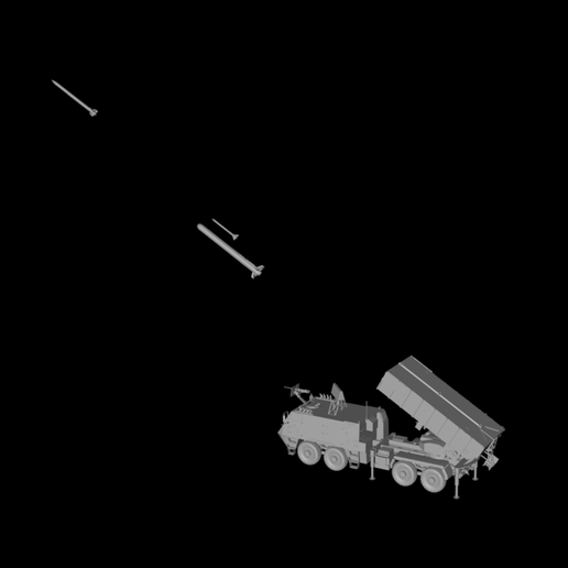 🚀 Modelo digital del lanzacohetes autopropulsado brasileño Astros III ...