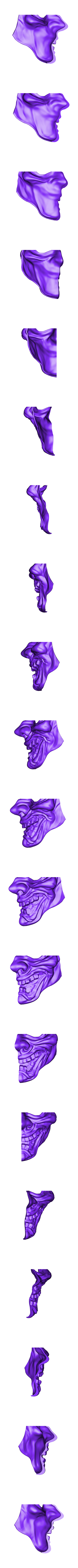 HannyaMask01.stl Hannya Mask -Satan Mask - Demon Mask for cosplay