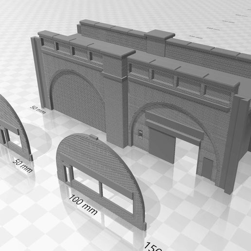 Viaduct Single 2.jpg Однопутный виадук N Gauge