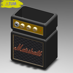 STL file Marshall amplifier-style key ring 🔑・3D print design to  download・Cults