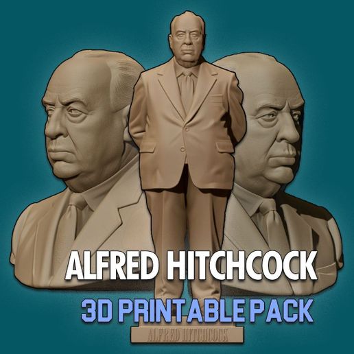 ALFRED HITCHCOCK 3D Printable pack