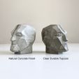 10.jpg Mold for Concrete Low Poly Head