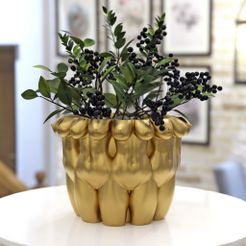 breast-planter-pot.jpg STL file breast planter pot - nude woman pot・3D printer design to download