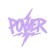 Power Solid.stl POWER Yıldırım İşareti