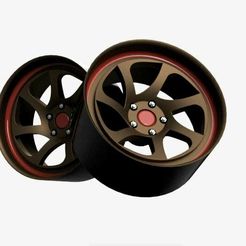 4.jpg STL file DEVLIN WHEEL FOR 1/24 - 1/25 MODEL KIT.・3D print object to download
