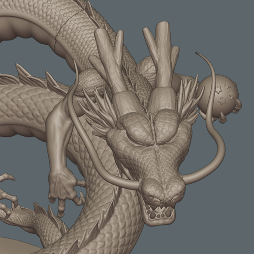 Goku_Shenron_77.png Dragonball Shenron Statue - Archivo de impresión 3D STL Modelo de impresión 3D